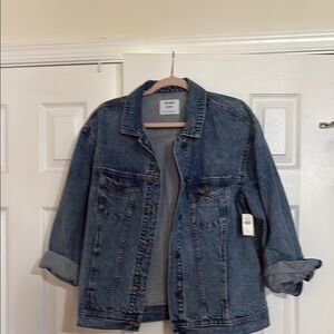 Old Navy Blue Jean Jacket Relaxed Boyfriend Fit